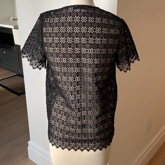 Sandro Alys Black Lace Blouse - Picture 2 of 8